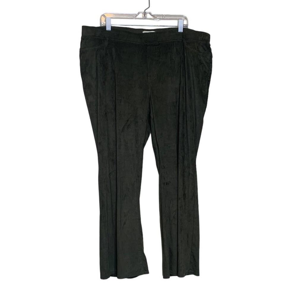 Cato green velour pull on pants size 22/24W